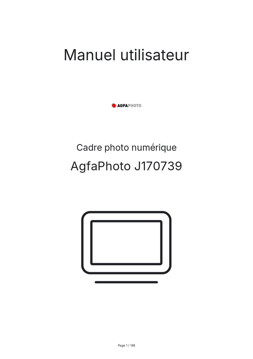 Image de la première page du manuel de l'appareil J170739