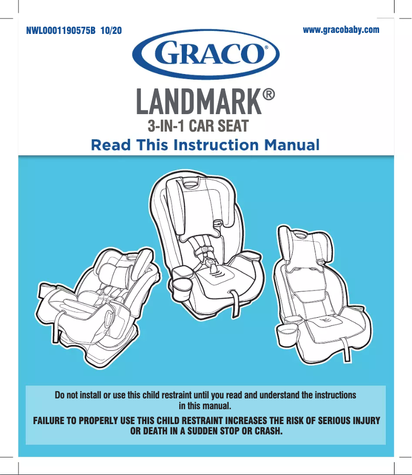 Page 1 de la notice Manuel utilisateur Graco Landmark