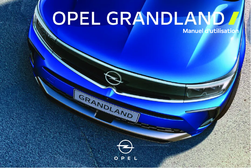 Page 1 de la notice Manuel utilisateur Opel Grandland X (2023)