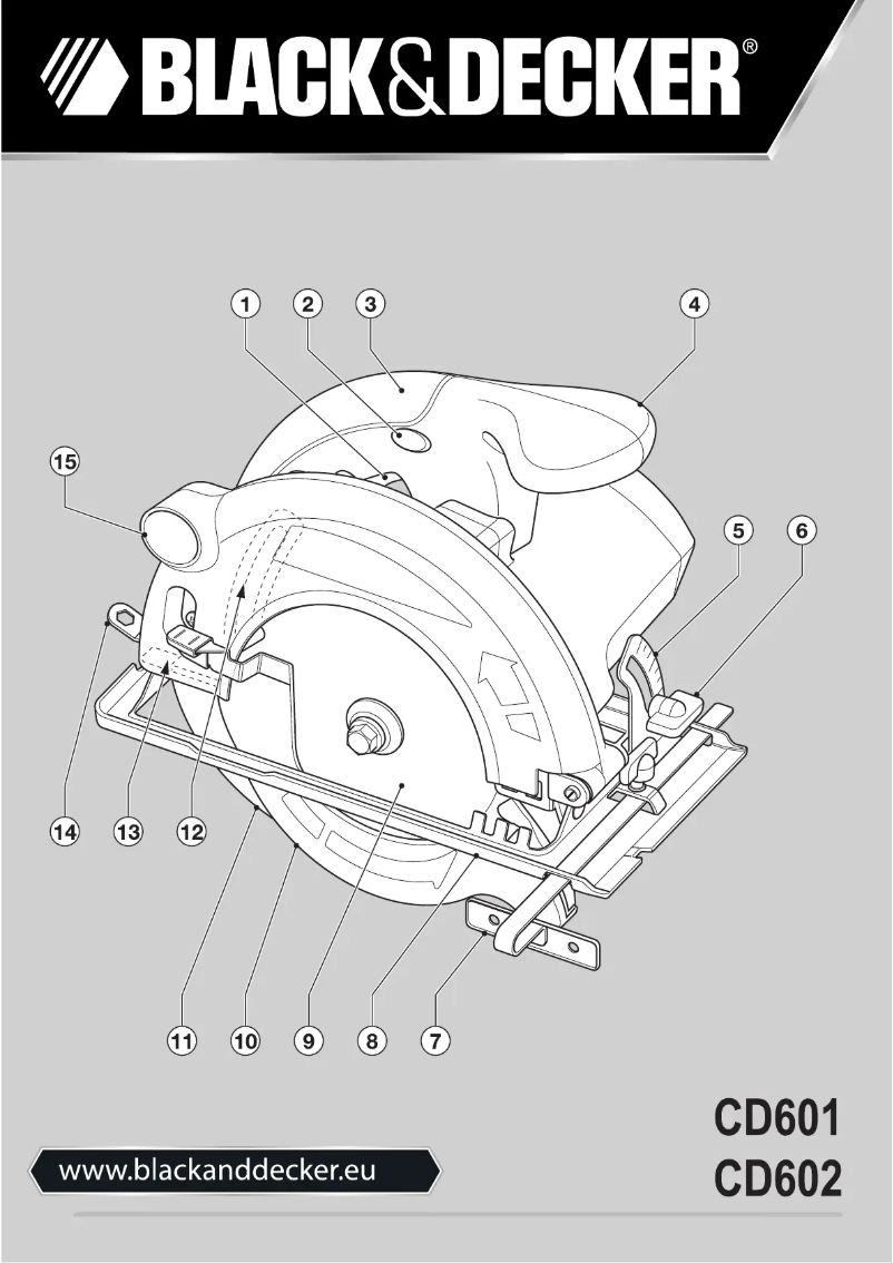Page 1 de la notice Manuel utilisateur Black & Decker CD601