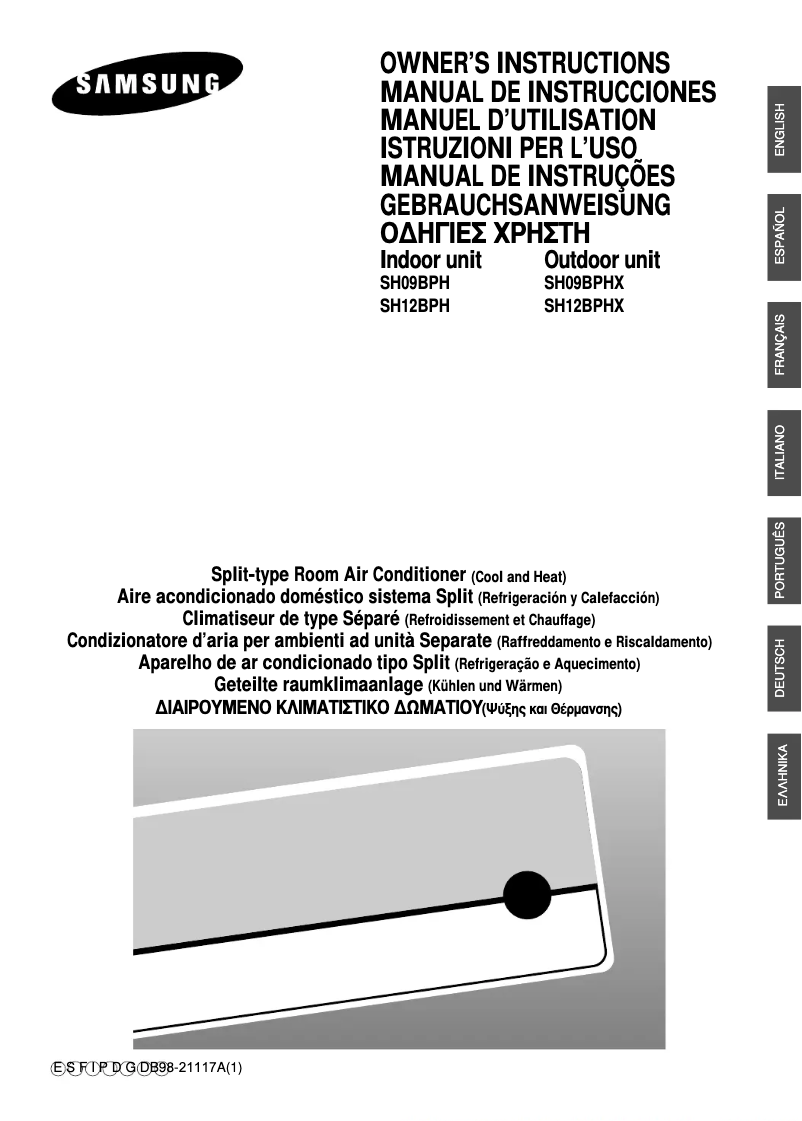 Image de la première page du manuel de l'appareil SH12BPH