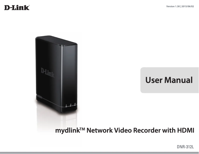 Image de la première page du manuel de l'appareil DNR-312L