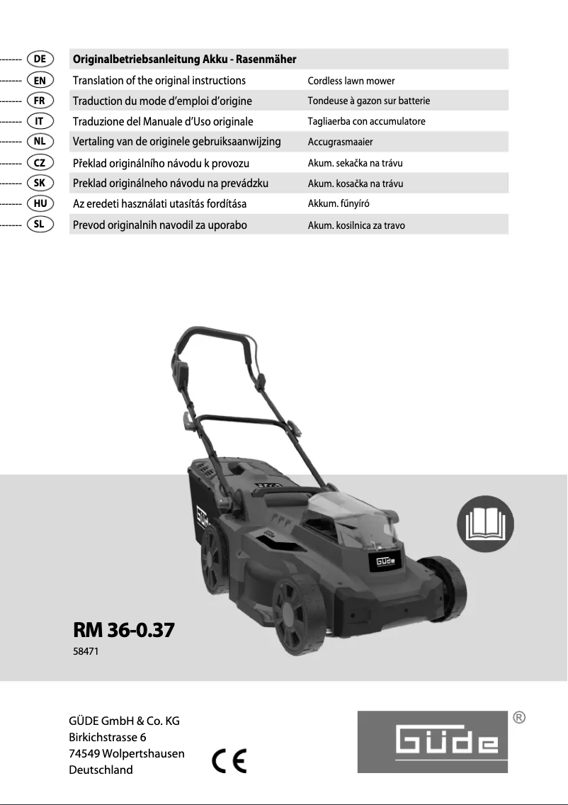 Image de la première page du manuel de l'appareil RM 36-0.37