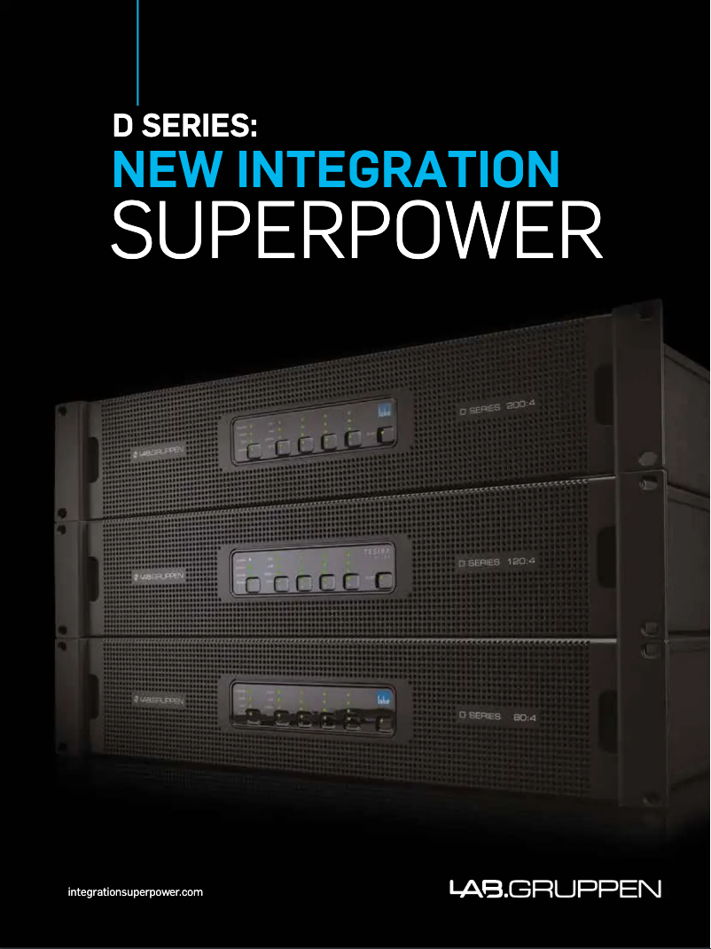 Página 1 del manual Folleto Lab Gruppen D 120:4Ta