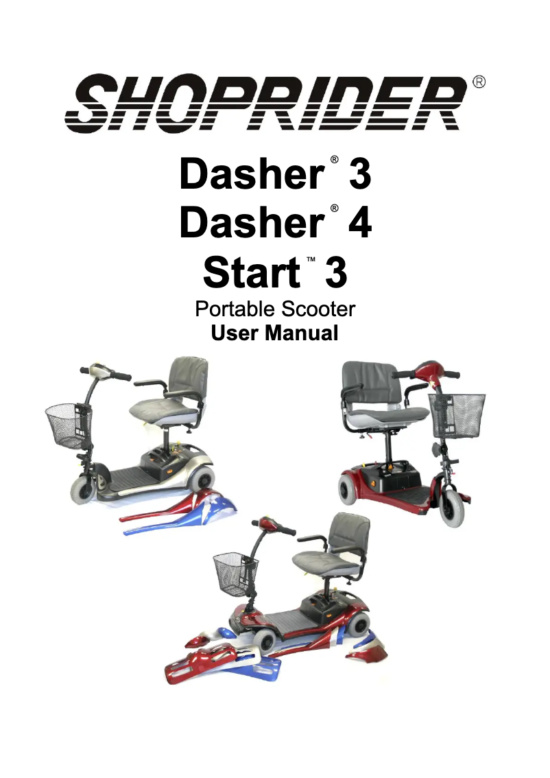 Image de la première page du manuel de l'appareil Dasher 4
