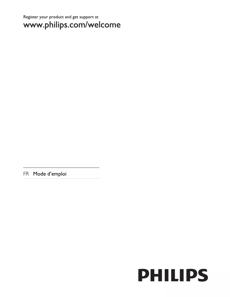 First page image of the manual for 32HFL5870D