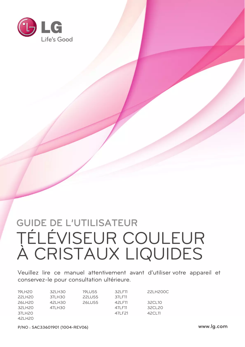 Image de la première page du manuel de l'appareil 19LH20
