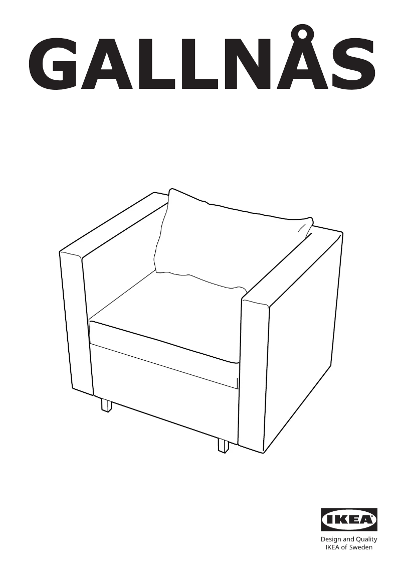 Page 1 de la notice Manuel utilisateur Ikea GALLNÅS 205.068.95
