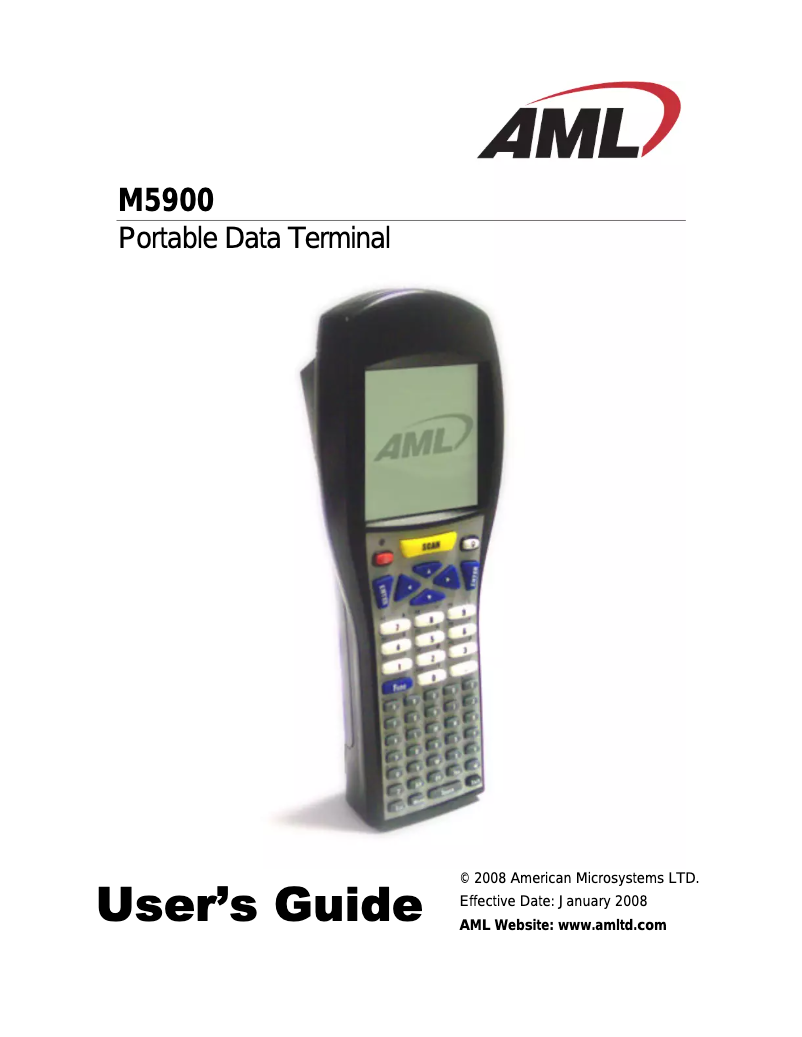 Image de la première page du manuel de l'appareil M5900