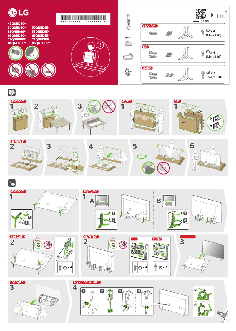 Page 1 of the manual User Manual LG 50QNED80T6A