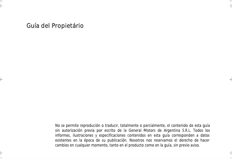 Page 1 de la notice Manuel utilisateur Chevrolet Agile (2013)