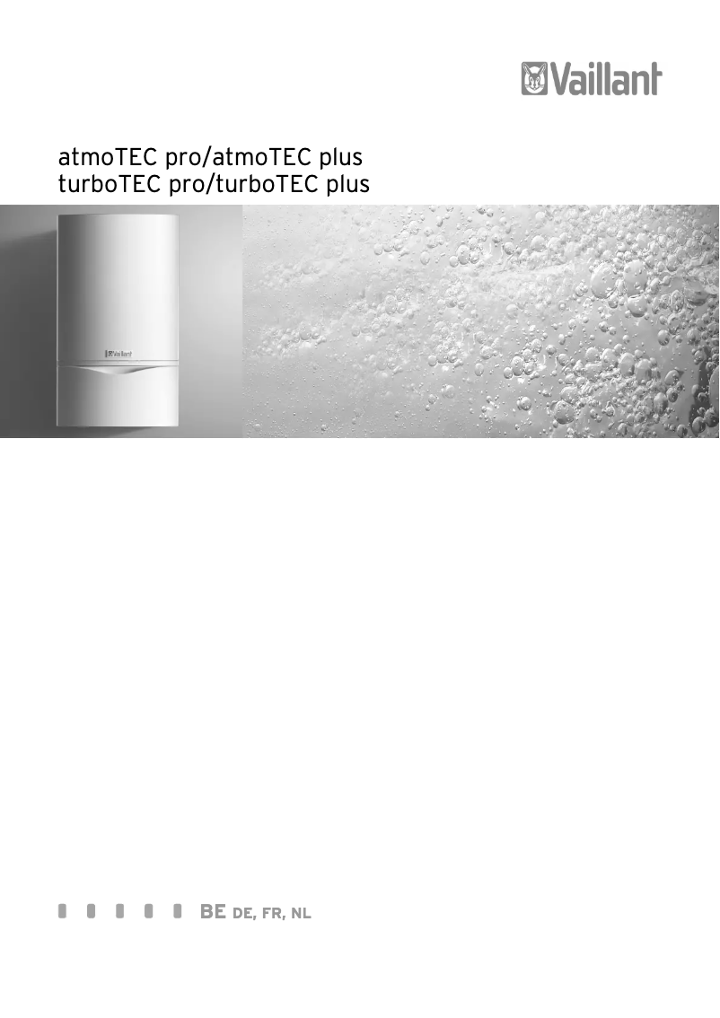 Page n°1 - Manuel utilisateur Vaillant AtmoTEC pro