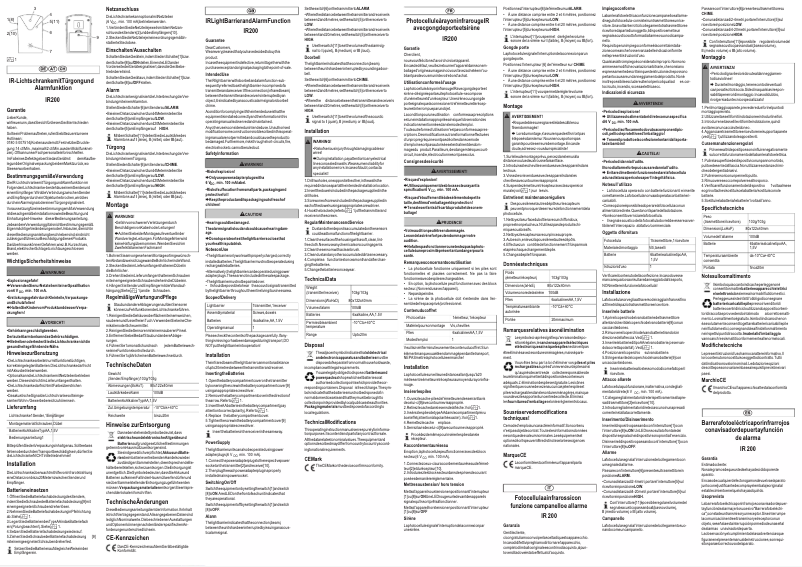 Page 1 de la notice Manuel utilisateur Olympia IR 200