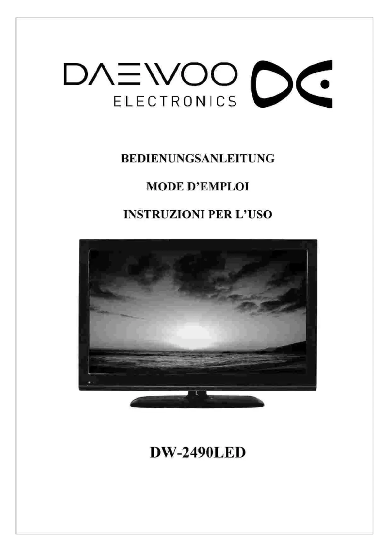 Página 1 del manual Manual de usuario Daewoo DW-2490LED