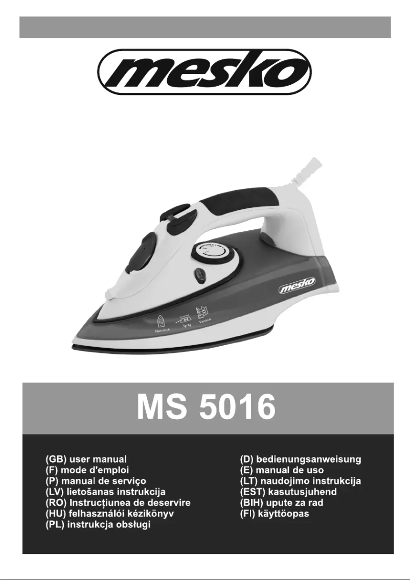 Page 1 de la notice Manuel utilisateur Adler MS 5016