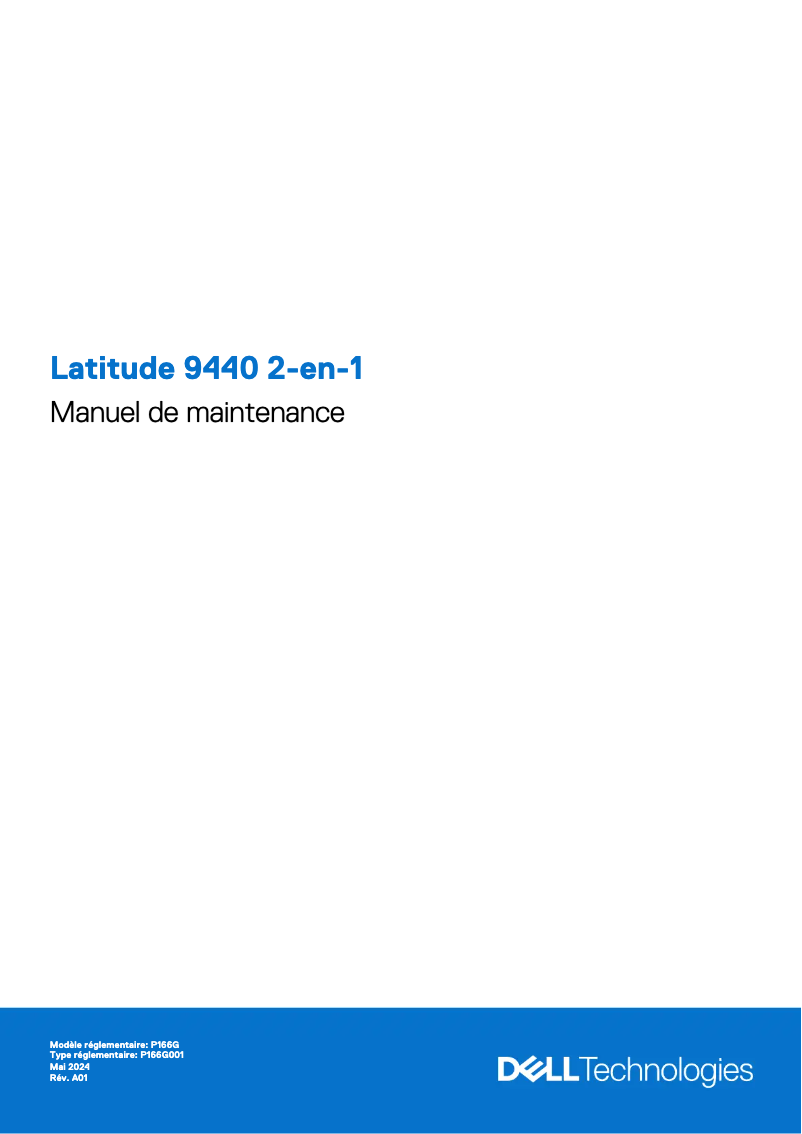 Image de la première page du manuel de l'appareil Latitude 9440