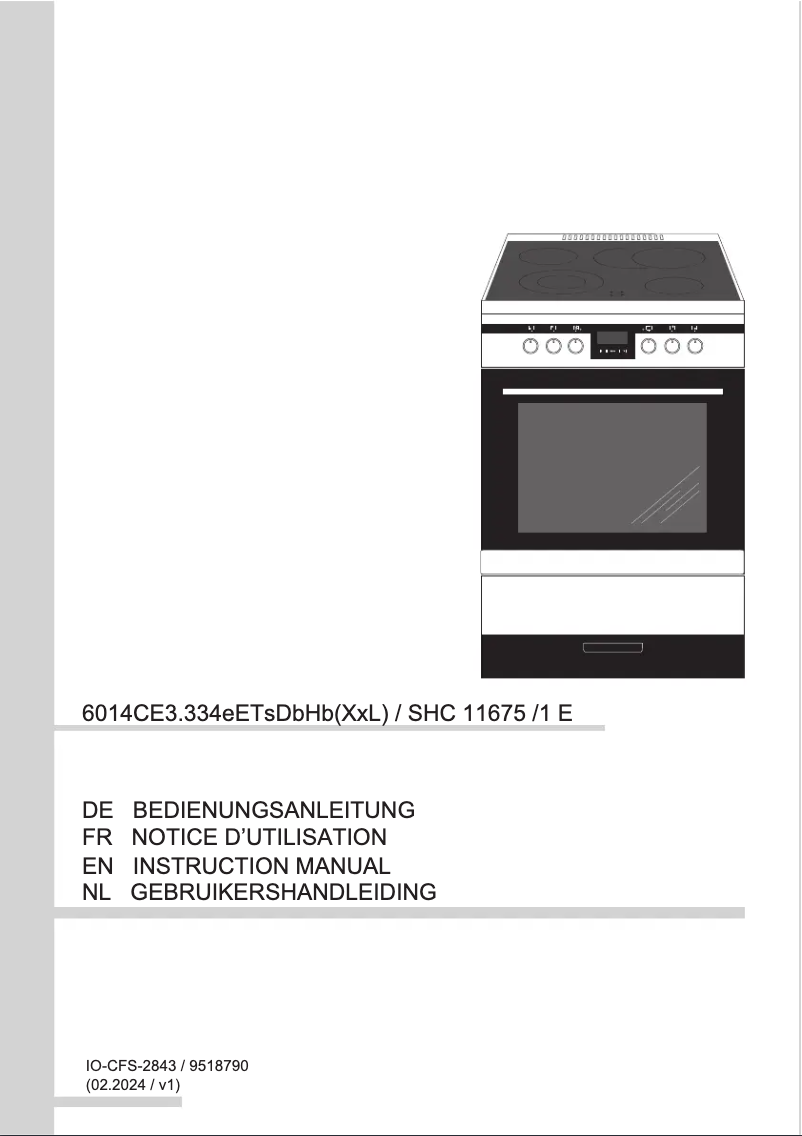 Page 1 de la notice Manuel utilisateur Amica SHC 11675 E