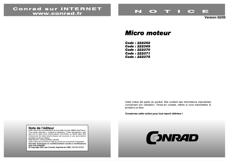 Image de la première page du manuel de l'appareil 950D111
