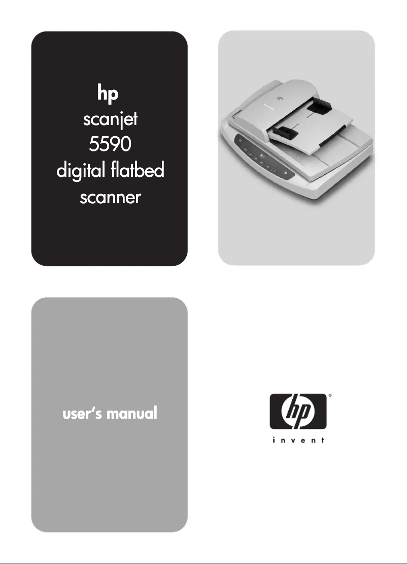 Page 1 de la notice Manuel utilisateur HP Scanjet 5500P