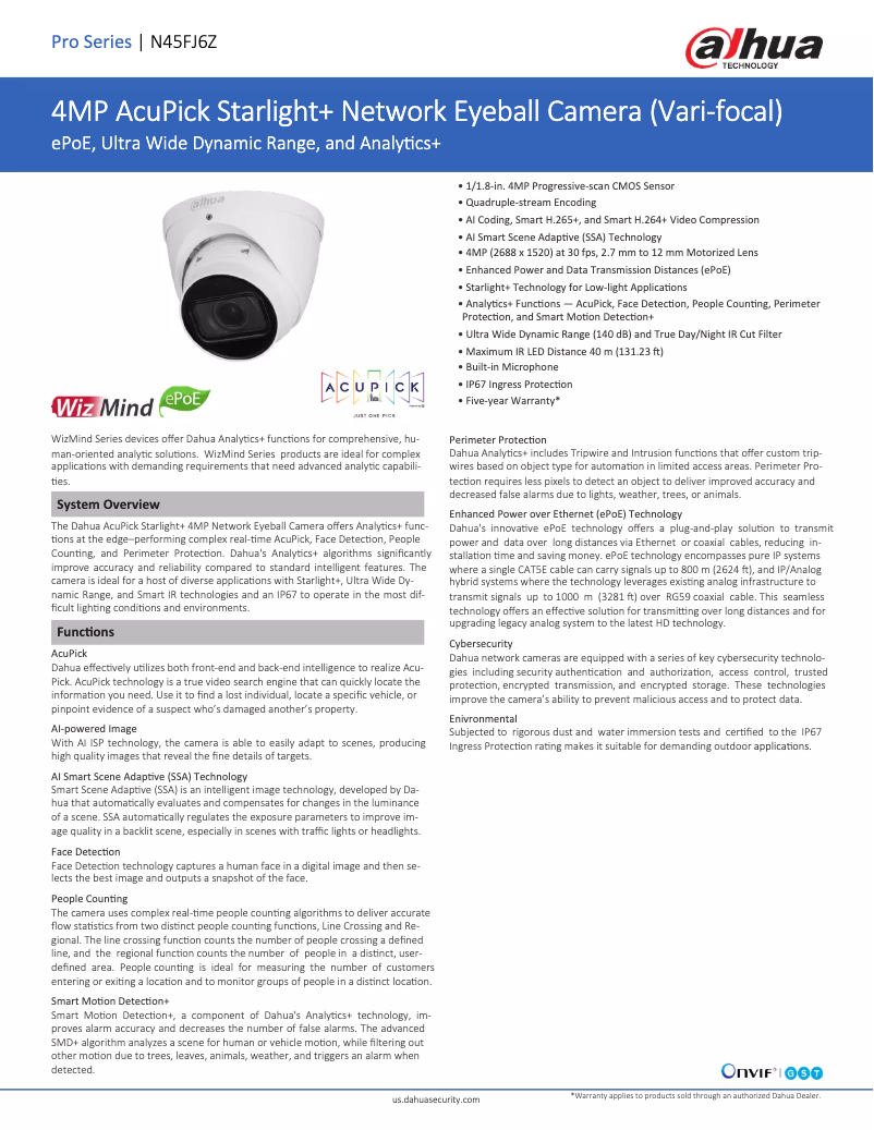 Image de la première page du manuel de l'appareil N45FJ6Z
