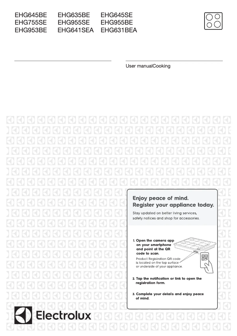 Page 1 de la notice Manuel utilisateur Electrolux UltimateTaste 900 EHG955SE