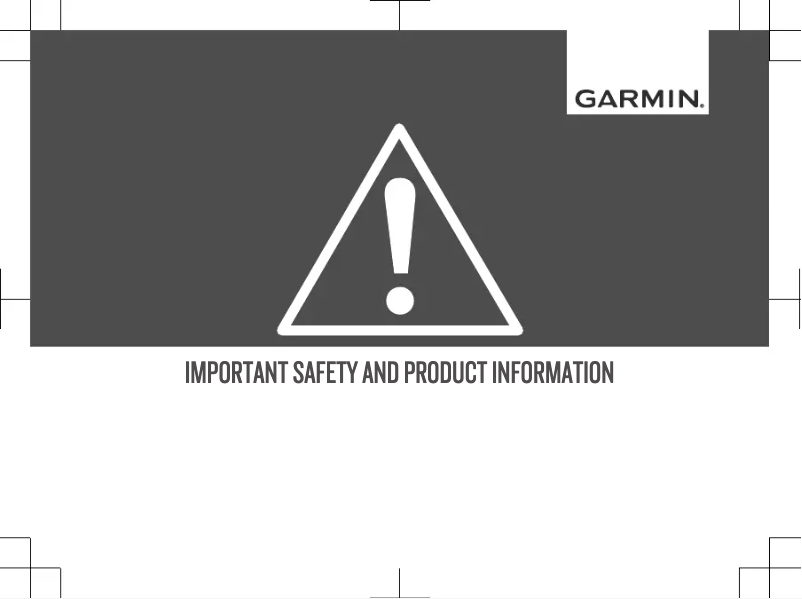 Page 1 de la notice Instructions de sécurité Garmin BMW Motorrad Navigator Street