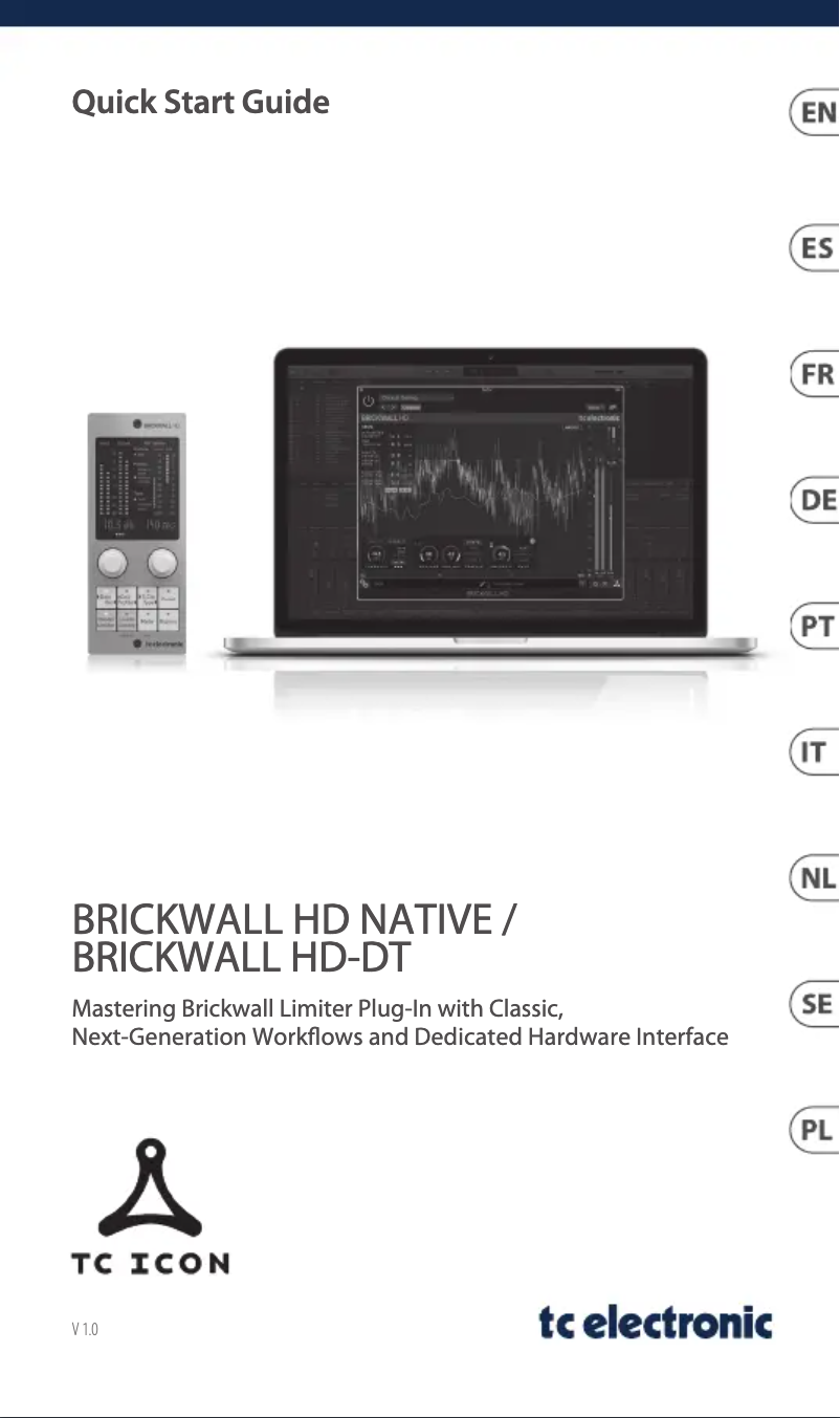 Image de la première page du manuel de l'appareil Brickwall HD-DT