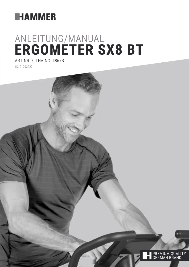 Image de la première page du manuel de l'appareil SX8 BT