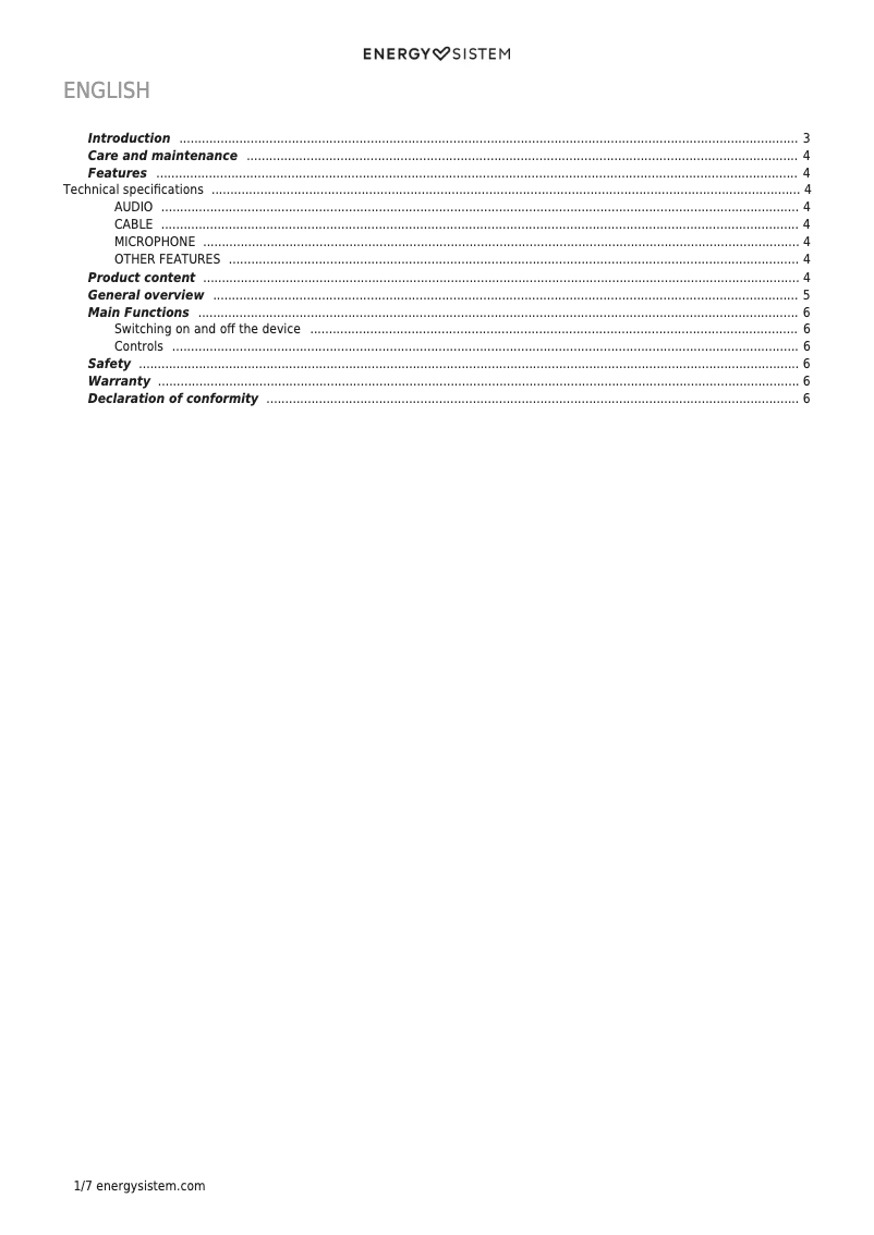 Image de la première page du manuel de l'appareil ESG 2