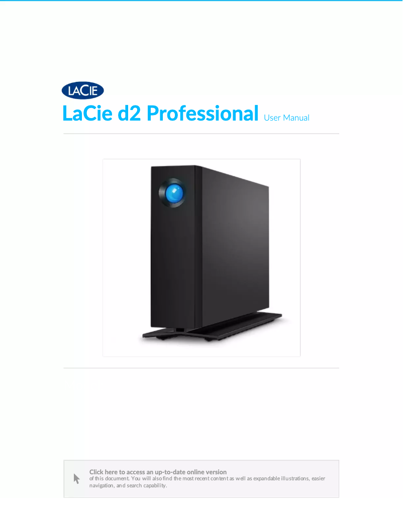 Image de la première page du manuel de l'appareil d2 Professional