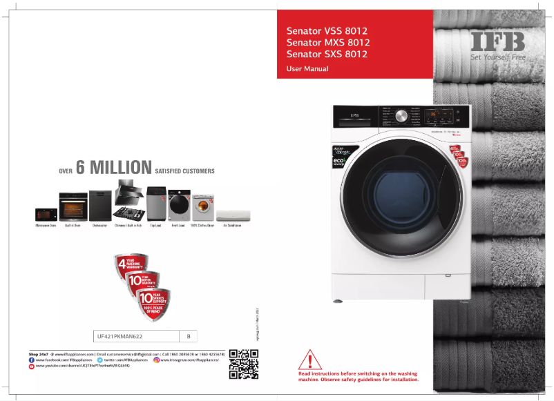 Image de la première page du manuel de l'appareil Senator VSS 8012