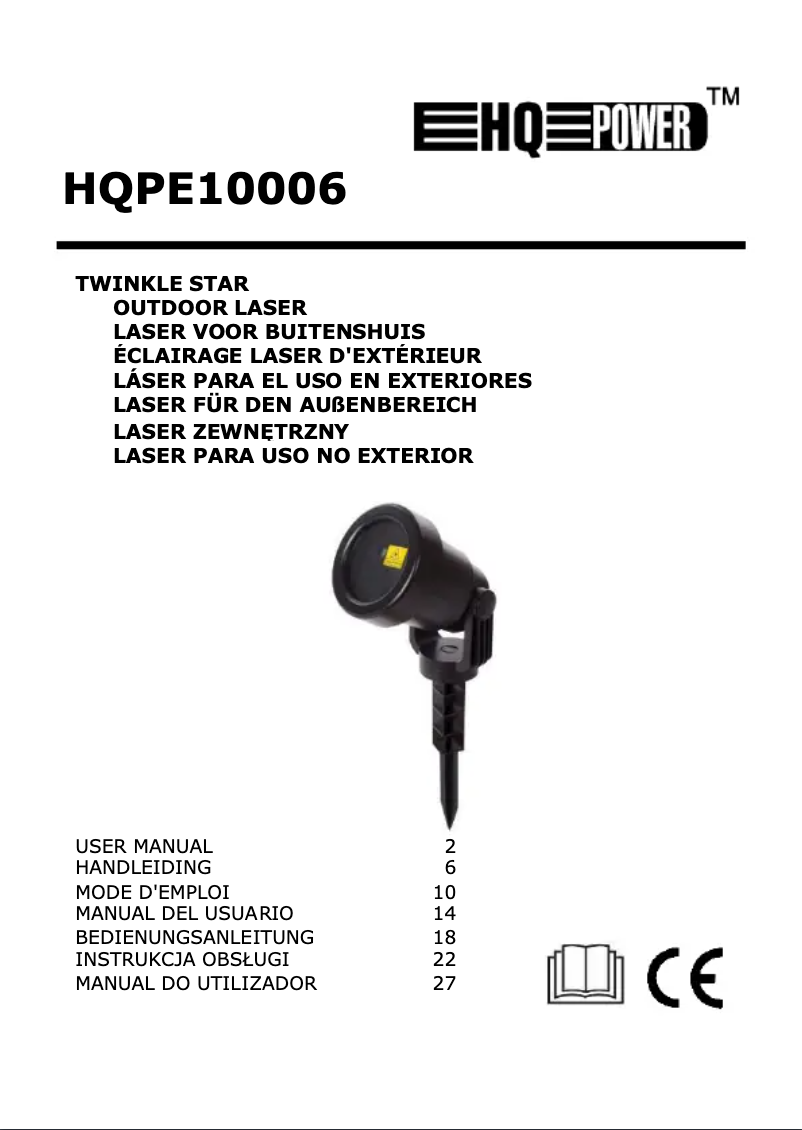 Image de la première page du manuel de l'appareil HQPE10006