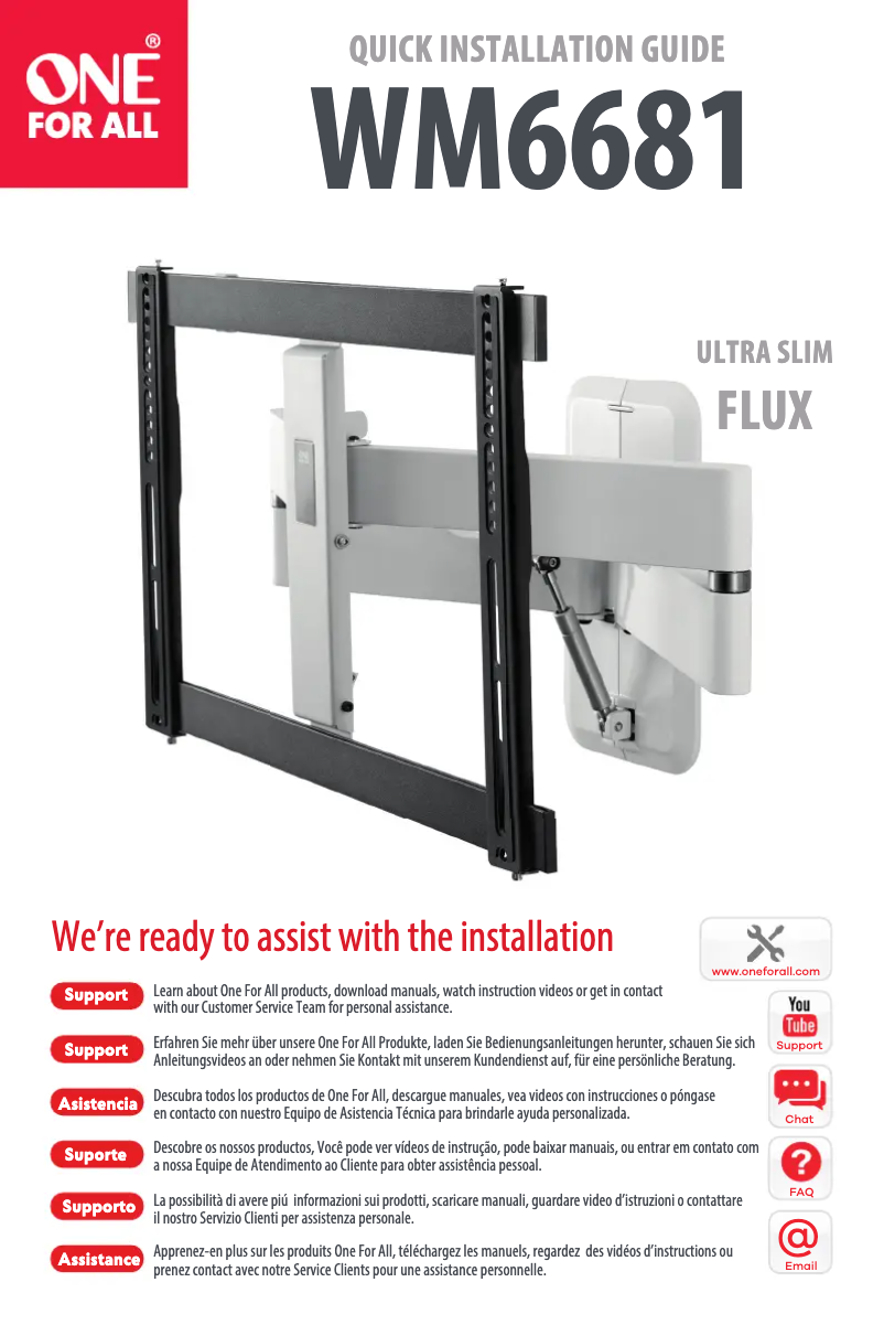 Page 1 de la notice Manuel utilisateur One for all WM6681