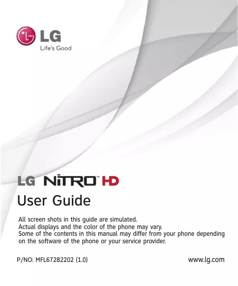 Page n°1 - Manuel utilisateur LG Nitro HD