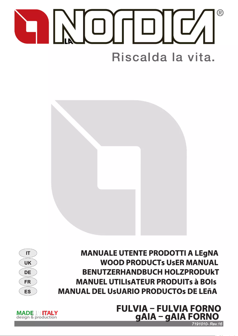 Imagen de la primera página del manual del dispositivo Fulvia
