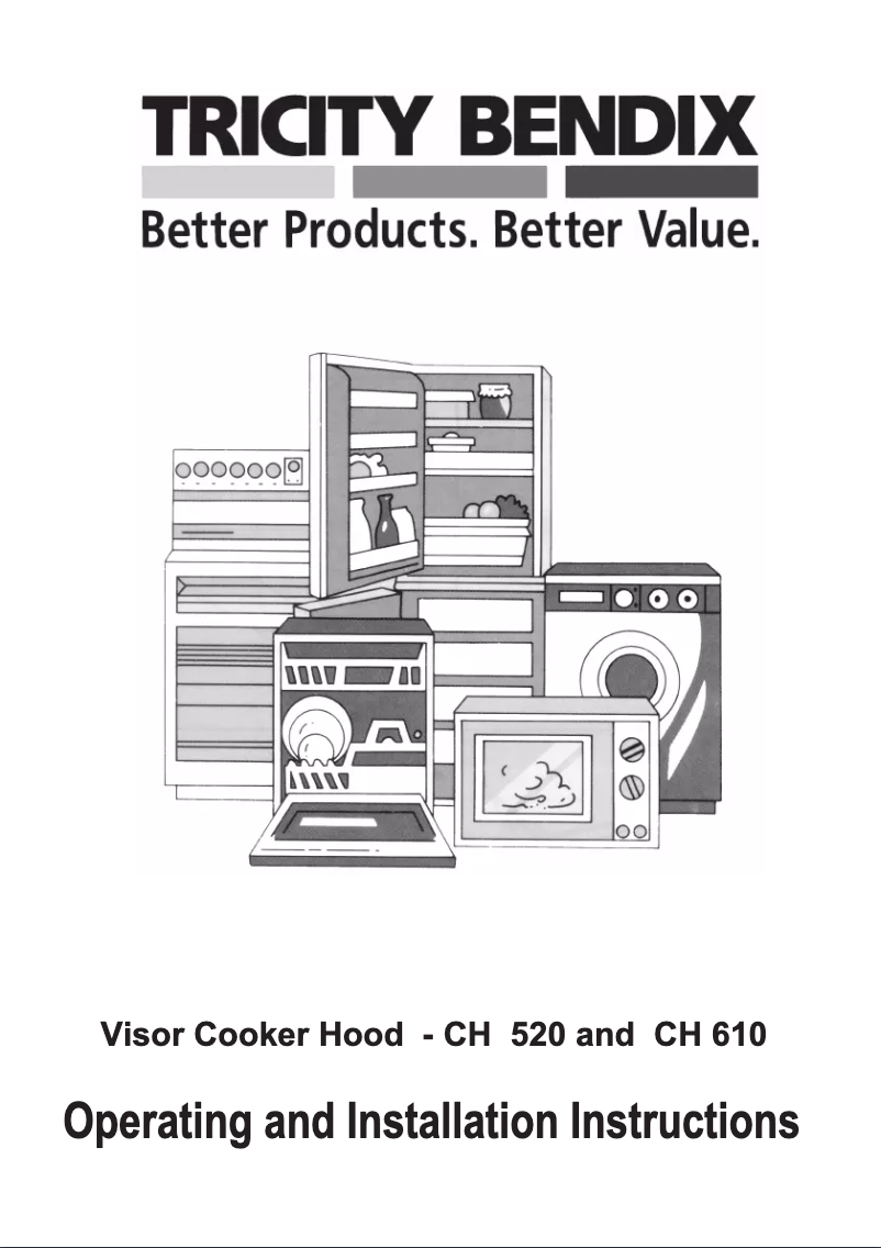 Page n°1 - Manuel utilisateur Tricity Bendix CH520W