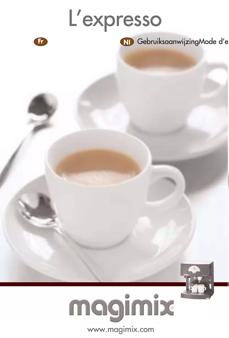 Page 1 de la notice Manuel utilisateur Magimix L’expresso 11213