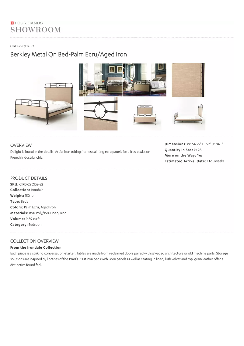 Página 1 del manual Manual de usuario Four Hands CIRD-29QD2-B2