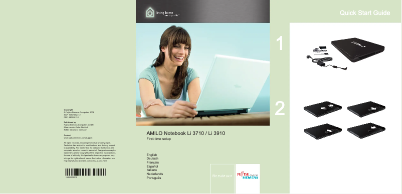 Page n°1 - Manuel utilisateur Fujitsu AMILO Li 3710