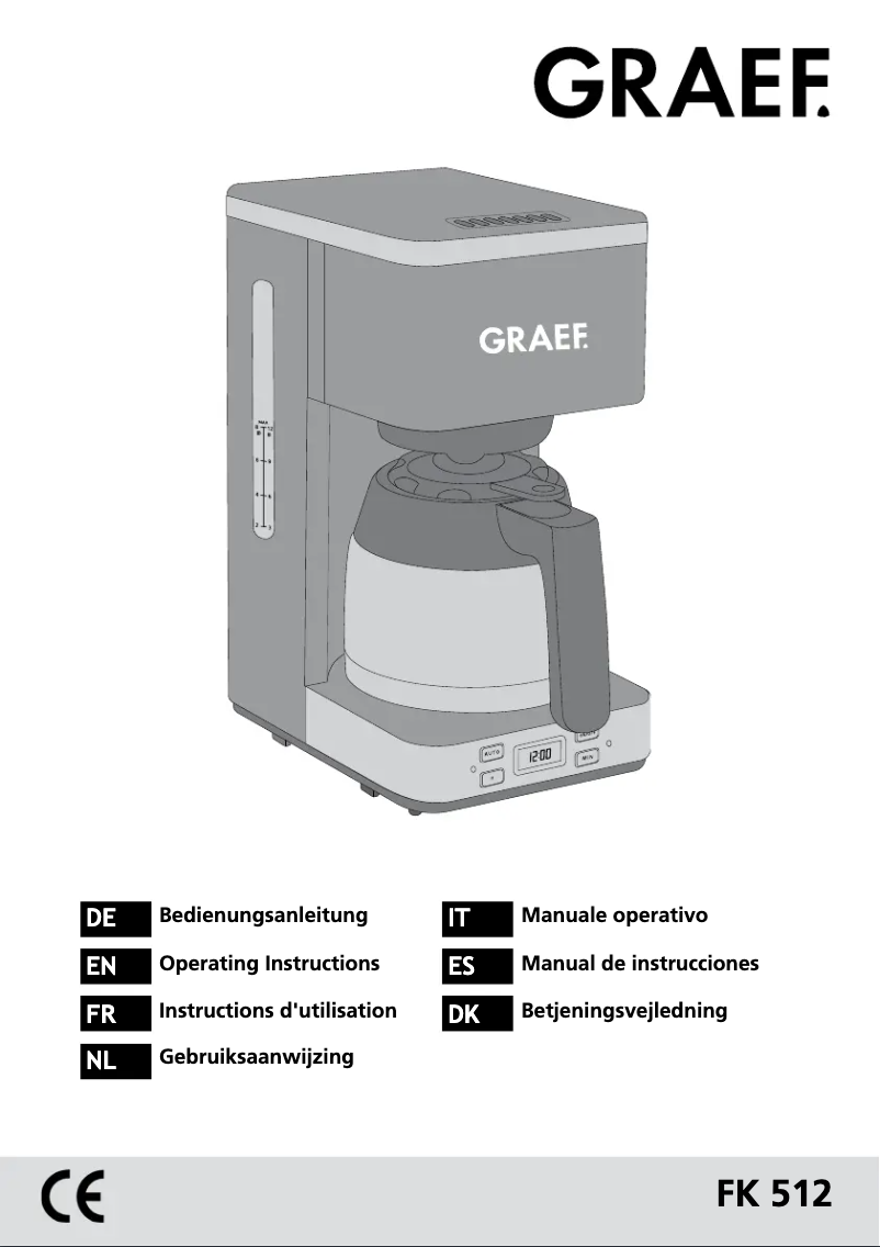 Page 1 de la notice Manuel utilisateur Graef FK 512