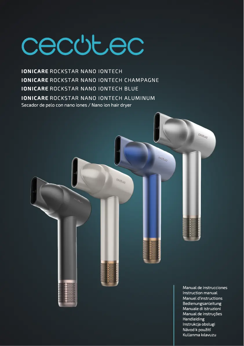 Page n°1 - Manuel utilisateur Cecotec IoniCare RockStar Nano IonTech