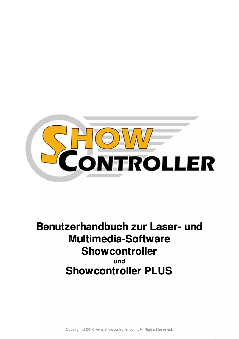 Image de la première page du manuel de l'appareil Showcontroller