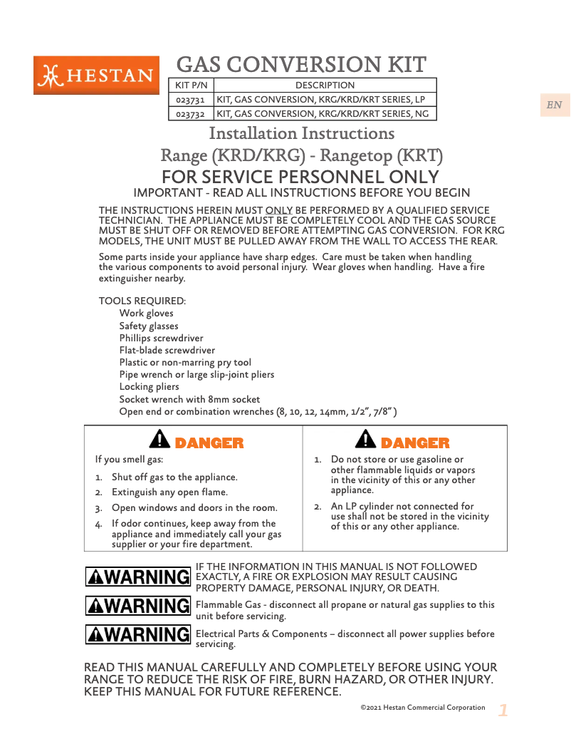 Image de la première page du manuel de l'appareil KRG304-NG