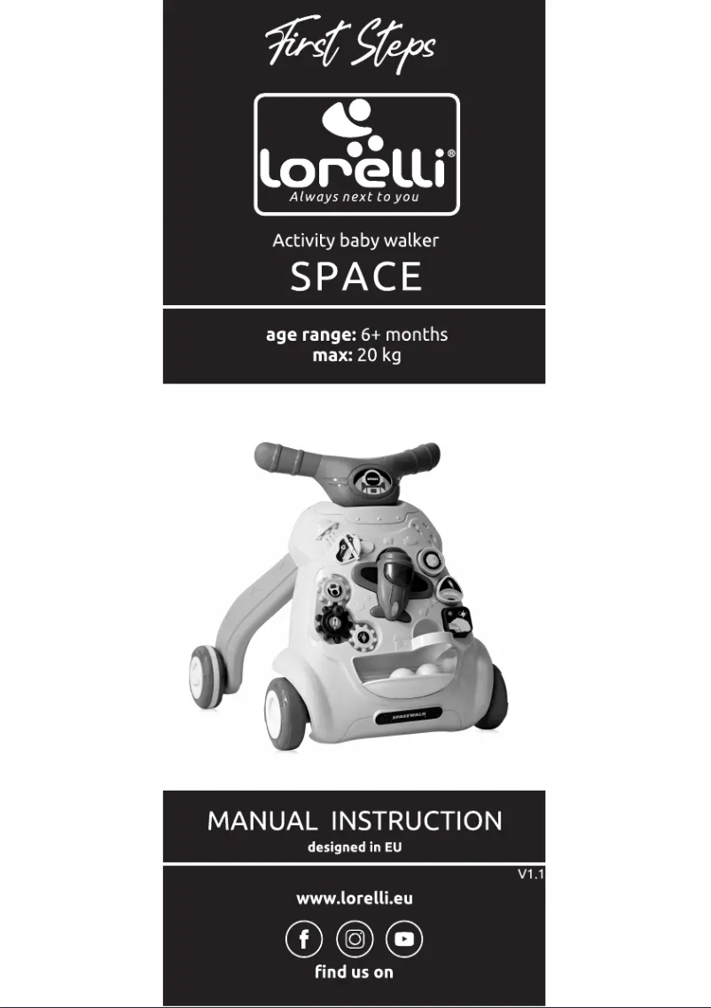 Page 1 de la notice Manuel utilisateur Lorelli Space