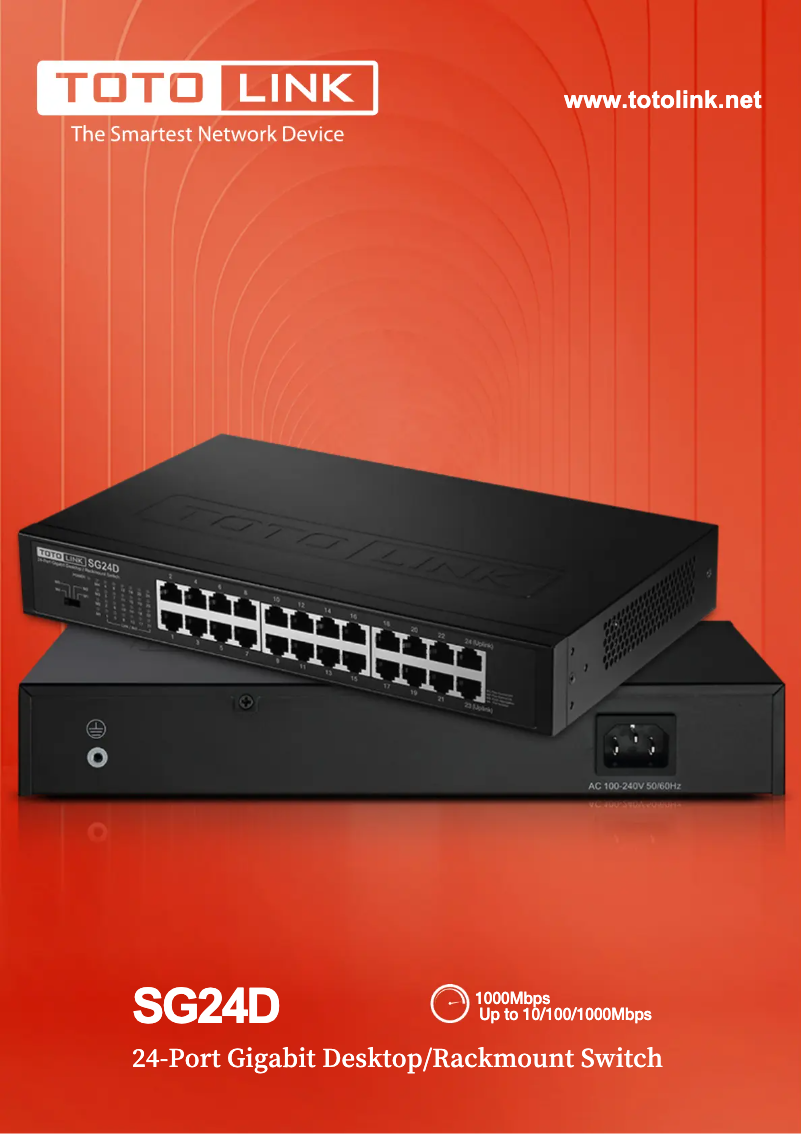 Page 1 de la notice Manuel utilisateur Totolink SG24D