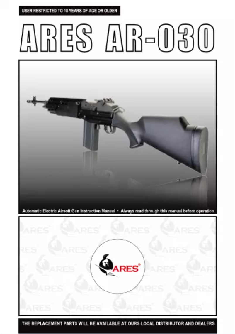 Page 1 de la notice Manuel utilisateur Ares AR-030