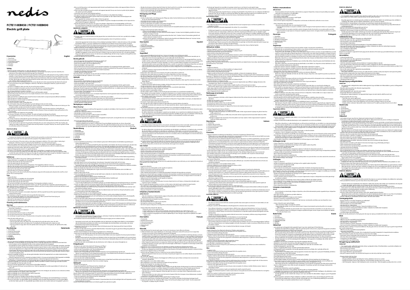 Page 1 de la notice Manuel utilisateur Nedis FCTE110EBK90