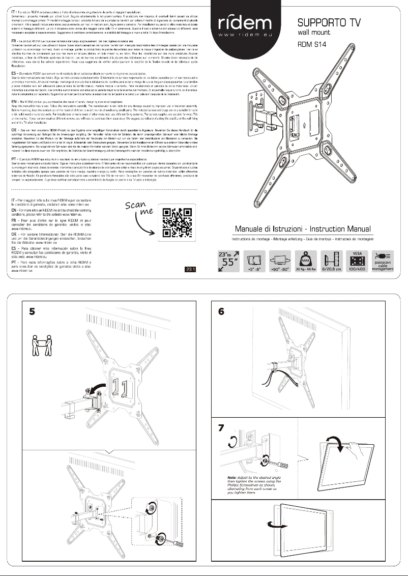 Página 1 del manual Manual de usuario Ridem RDM S14