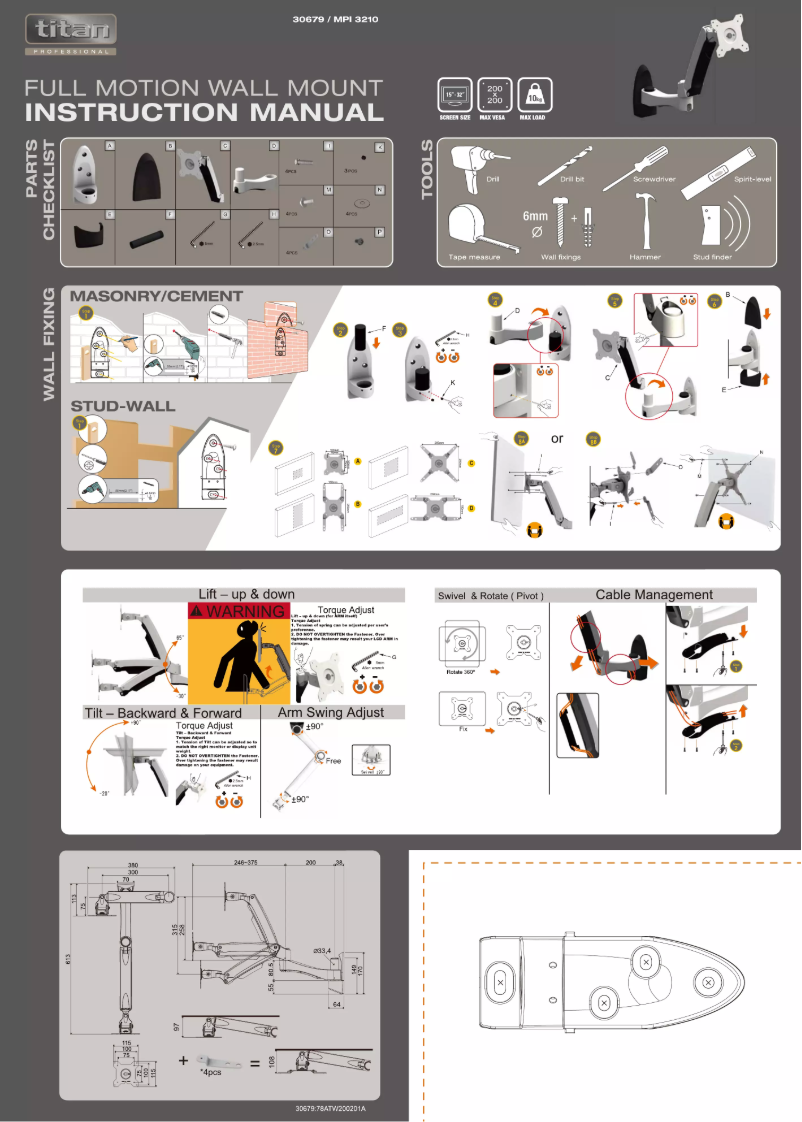 Page 1 de la notice Manuel utilisateur Titan MPI 3210