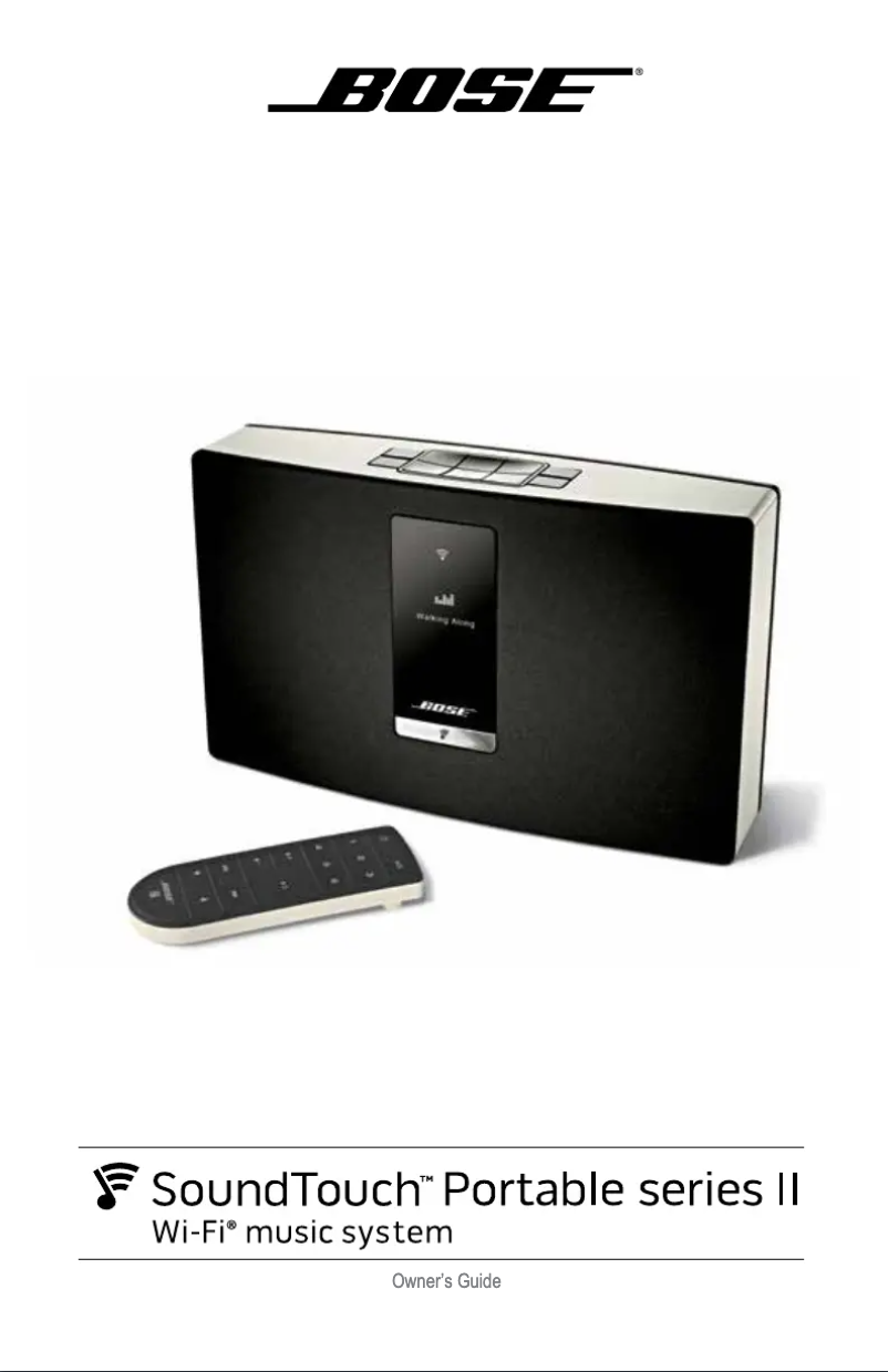 Page 1 de la notice Manuel utilisateur Bose SoundTouch Portable Series II